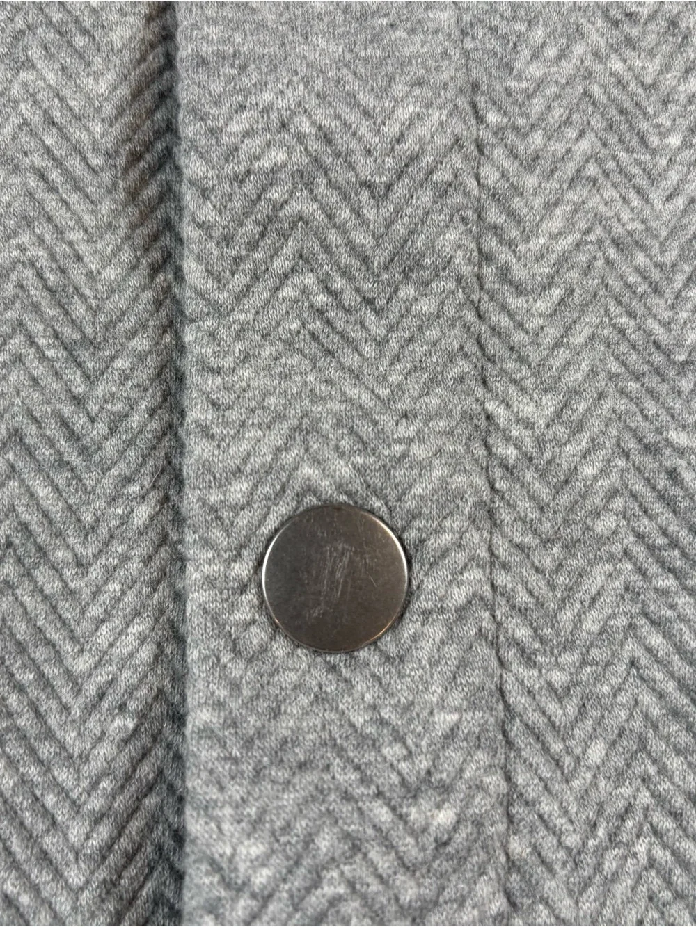 Express Bomber Sweatshirt Jacket Men’s S Gray Textured Knit Varsity Quiet Luxury